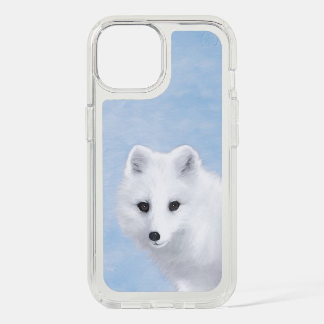Arctic Fox Painting - Original Wildlife Art Speck iPhone Case (Front)
