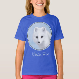 Arctic Fox Painting - Original Wildlife Art T-Shirt