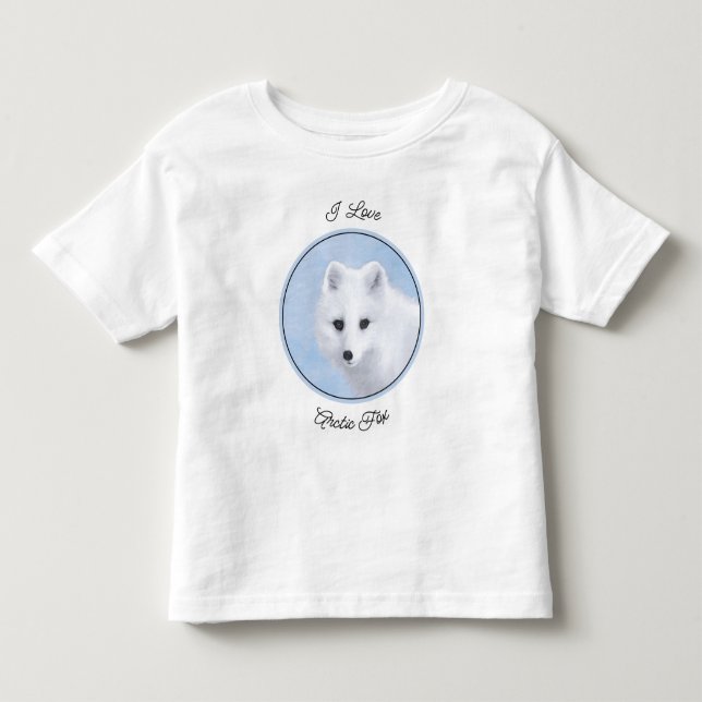Arctic Fox Painting - Original Wildlife Art Toddler T-shirt (Front)