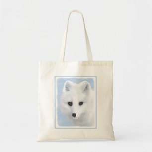 Arctic Fox Painting - Original Wildlife Art Tote Bag