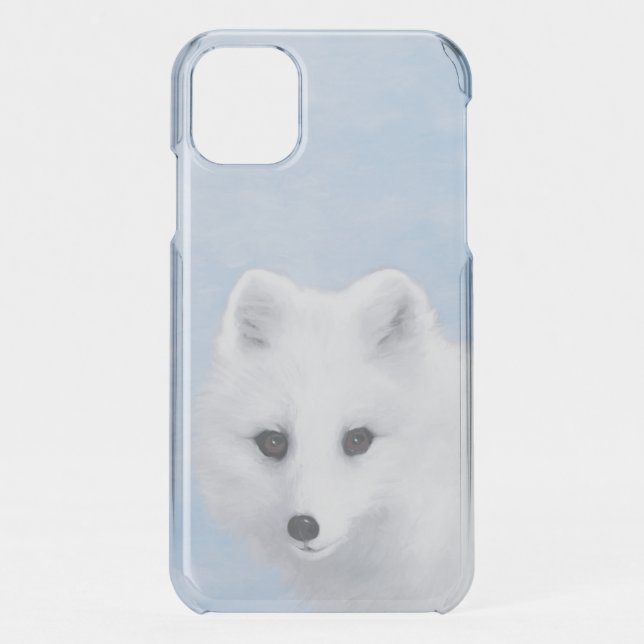 Arctic Fox Painting - Original Wildlife Art Uncommon iPhone Case (Back)