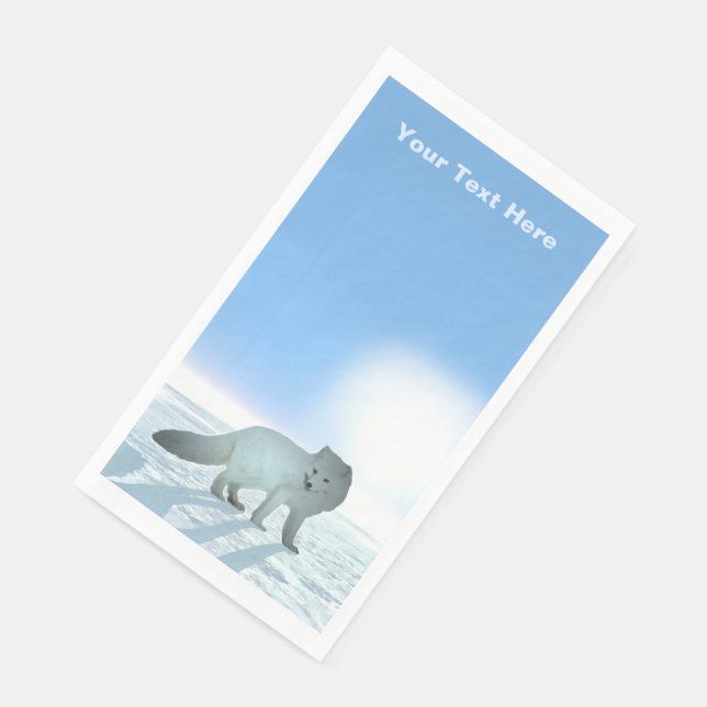 Arctic Fox Paper Guest Towels (Corner)