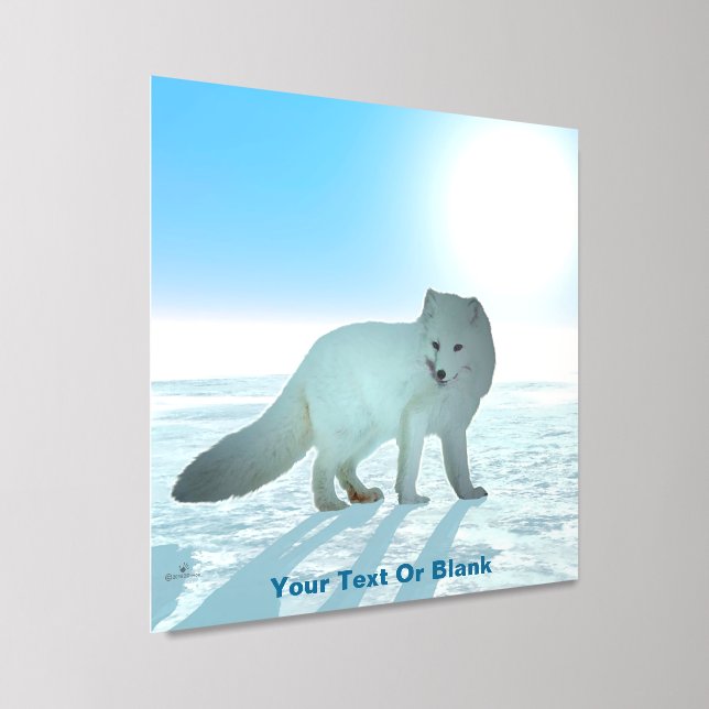 Arctic Fox Peel And Stick Photo Tile (Angled)