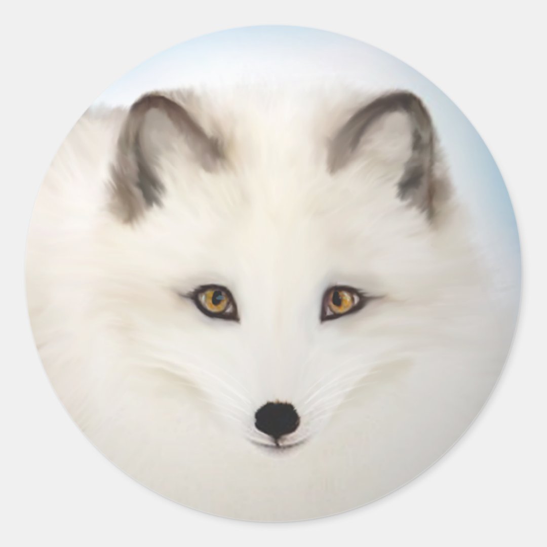 Arctic Fox Stickers | Zazzle
