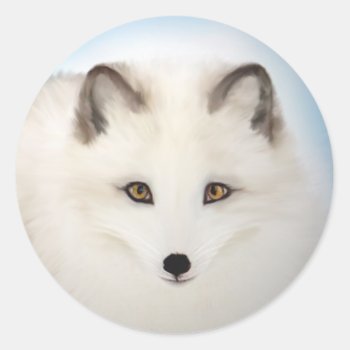 Arctic Fox Stickers by AutumnRoseMDS at Zazzle