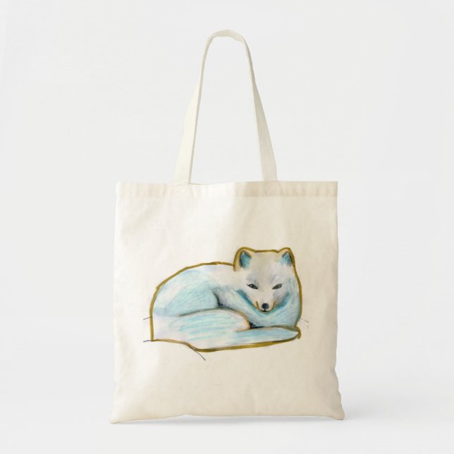 arctic fox tote bag (Front)