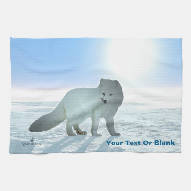 Arctic Fox Towel (Horizontal)