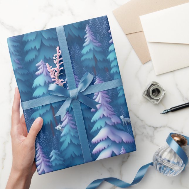 Arctic Fox Wonderland Wrapping Paper (Gifting)