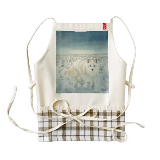Arctic Fox Zazzle HEART Apron