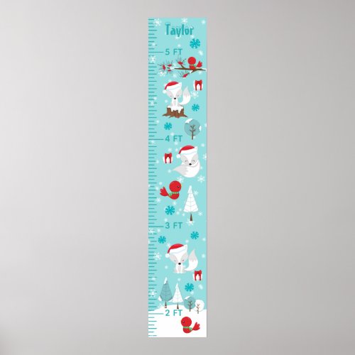 Arctic Foxes Christmas Growth Chart