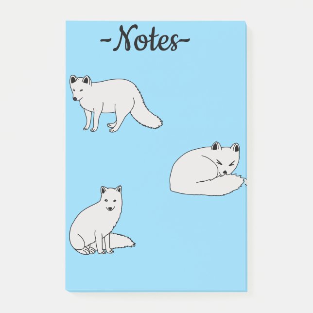 Arctic Foxes Post-it Notes (Front)