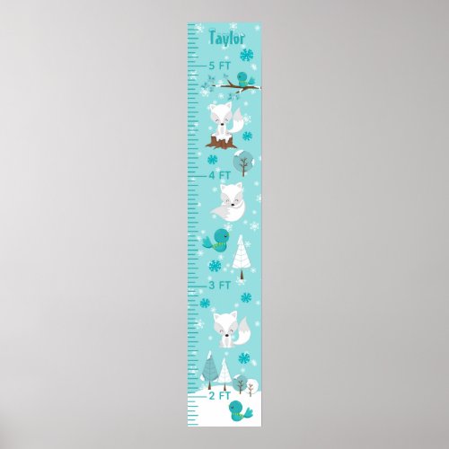 Arctic Foxes Winter Wonderland Growth Chart