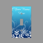 Arctic Frozen Snowdrift Personalized Light Switch Cover