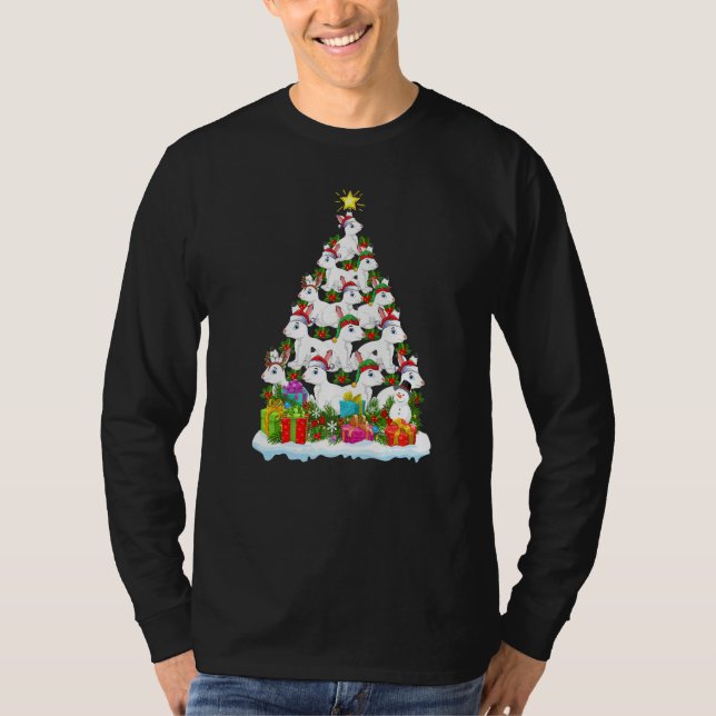 Arctic Hare Christmas Tree Lighting Santa Arctic H T-Shirt (Front)