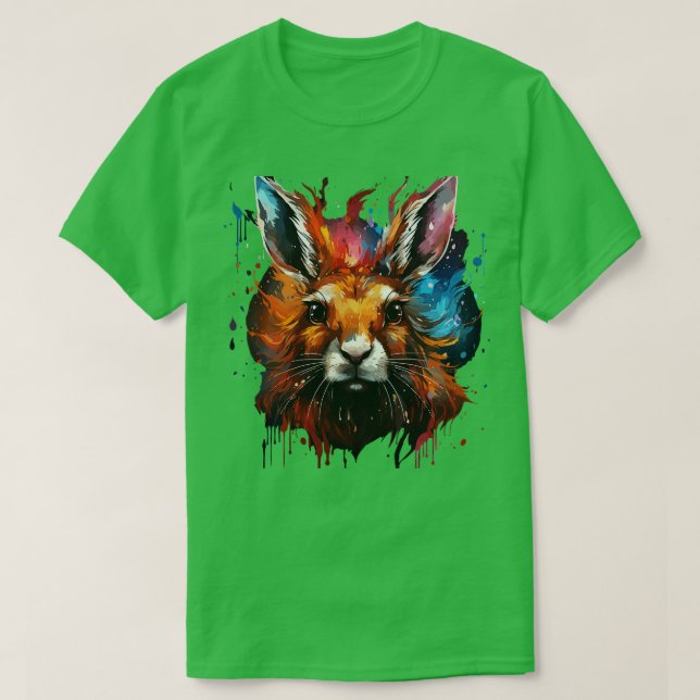 Arctic Hare Rainbow T-Shirt (Design Front)