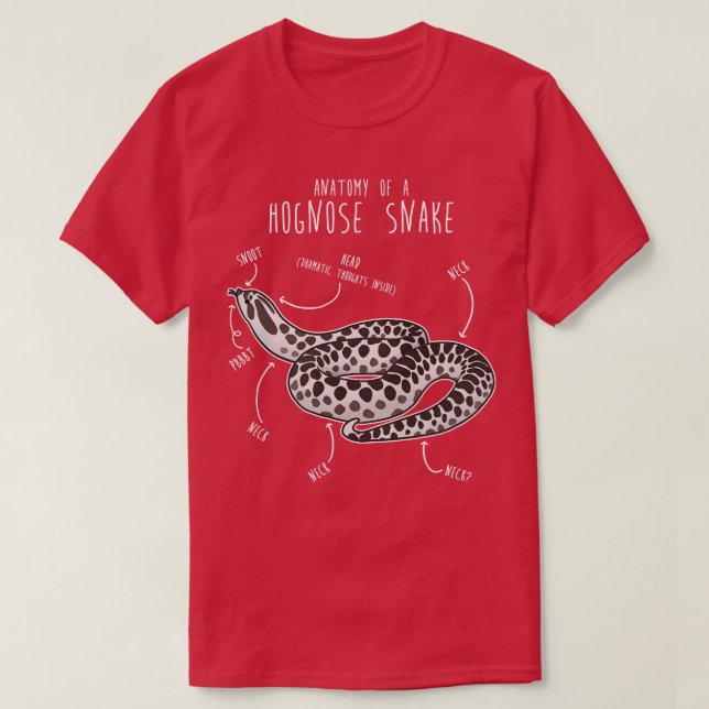 Arctic Hognose Snake Anatomy T-Shirt (Design Front)