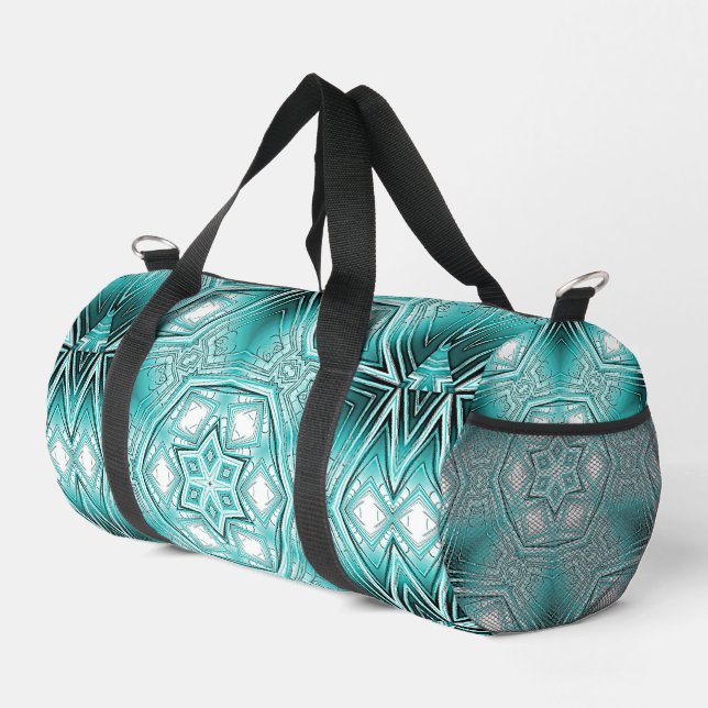 Arctic Kaleidoscope  Duffle Bag (Right Corner)