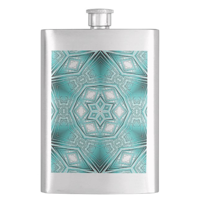 Arctic Kaleidoscope  Flask (Front)