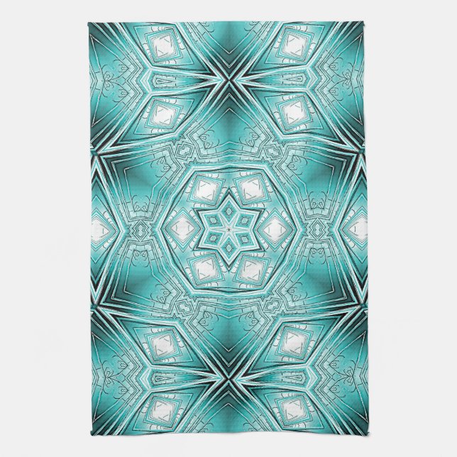 Arctic Kaleidoscope  Kitchen Towel (Vertical)