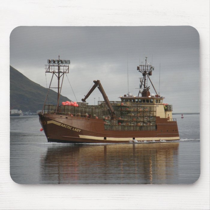 Arctic Lady, Crab Boat in Dutch Harbor, AK Mouse Pad