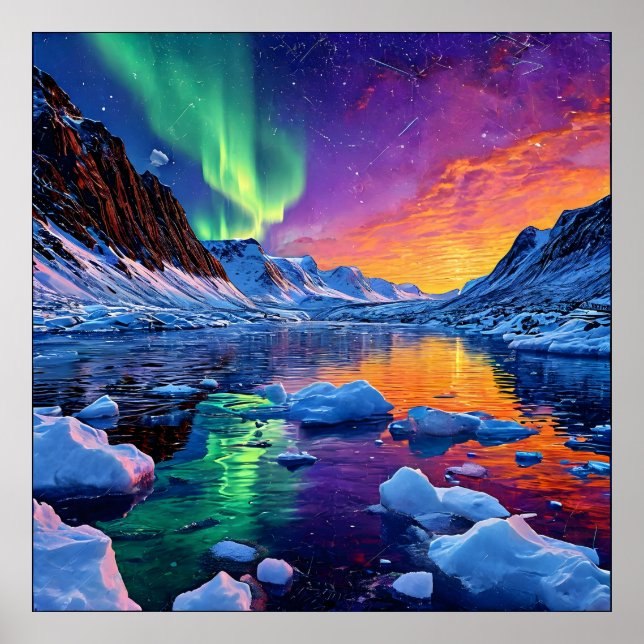 Arctic Landscape Poster (Front)