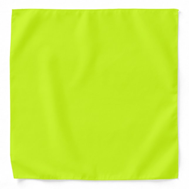 Arctic lime (solid color)  bandana (Front)