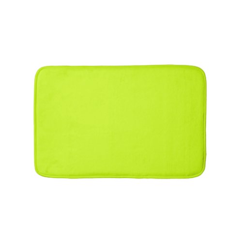 Arctic lime solid color  bath mat