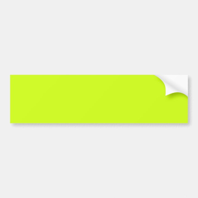 Arctic lime (solid color)  bumper sticker (Front)