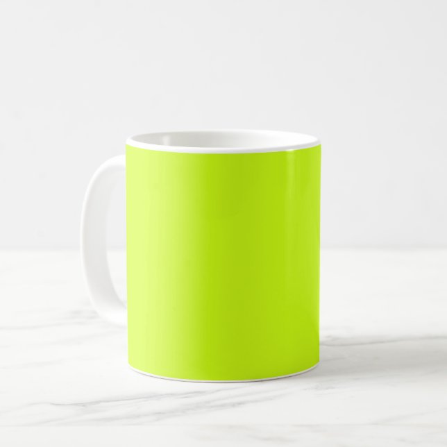 Arctic lime (solid color)  coffee mug (Front Left)