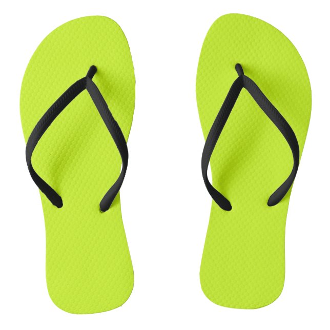 Arctic lime (solid color)  flip flops (Footbed)