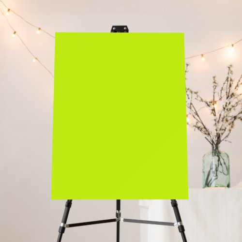 Arctic lime solid color  foam board