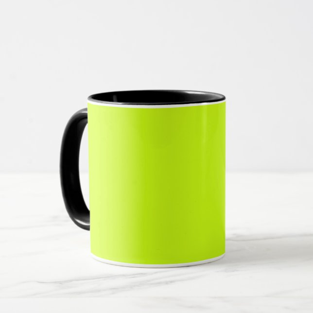 Arctic lime (solid color)  mug (Front Left)