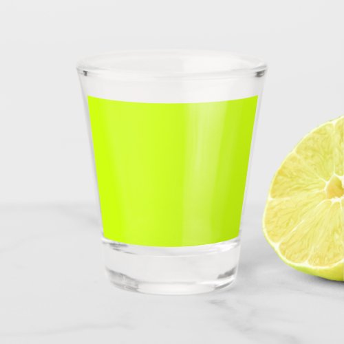 Arctic lime solid color  shot glass