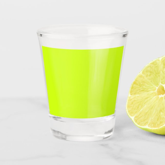 Arctic lime (solid color)  shot glass (Front)