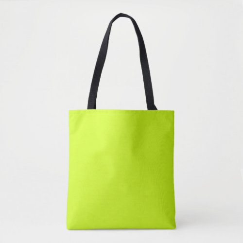 Arctic lime solid color  tote bag