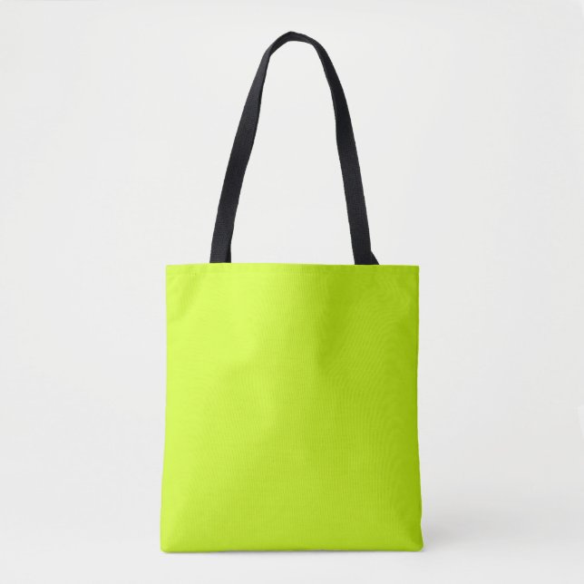 Arctic lime (solid color)  tote bag (Front)