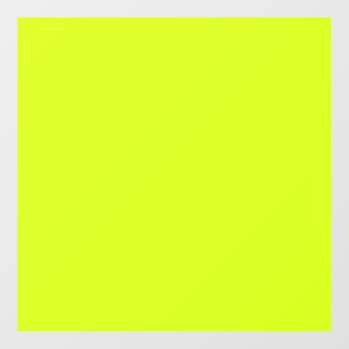 Arctic lime solid color  window cling