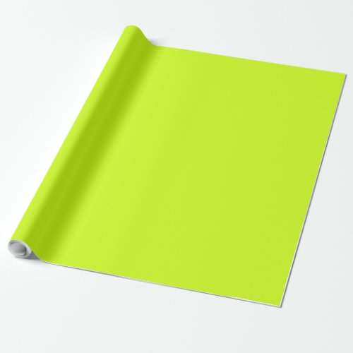 Arctic lime solid color  wrapping paper