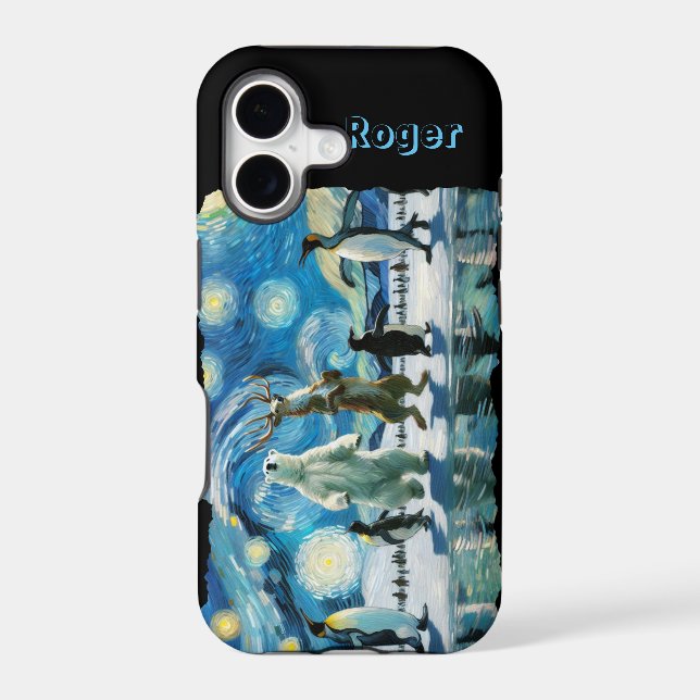 Arctic Line Dance Customizable  Iphone Case (Back)