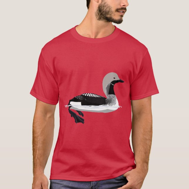 Arctic Loon Blackthroated Diver T-Shirt (Front)