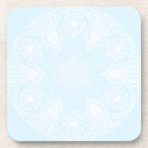 Arctic Mandala Beverage Coaster