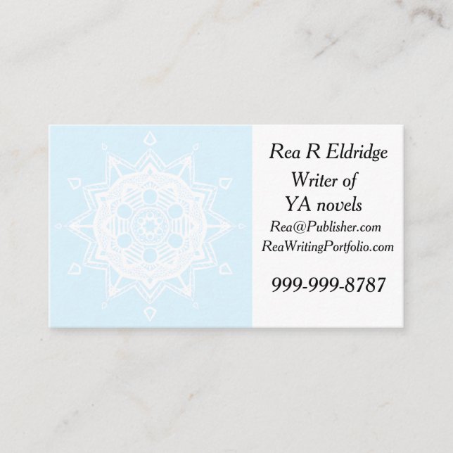 Arctic Mandala Business Card (Front)