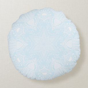 Arctic Mandala Round Pillow