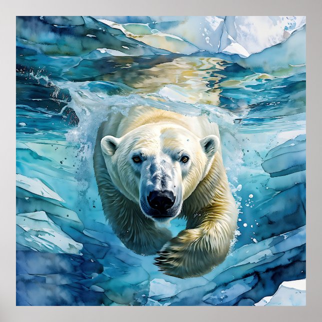 Arctic Mirage: The Swimming Monarch Poster (Front)