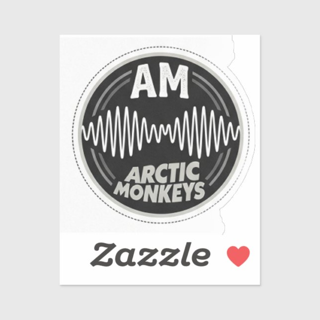 Arctic Monkeys AM Soundwave Texture Patches Sticker (Sheet)