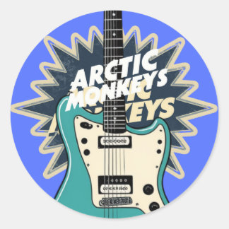 Arctic Monkeys " Indie Anthems " Classic Round Sticker