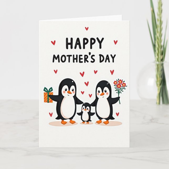 Arctic Mothers Day Family Card (Front)