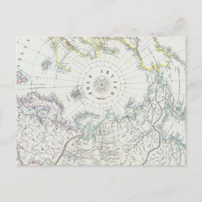 Arctic, Northern Hemisphere Postcard (Front)