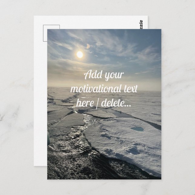 Arctic Ocean Landscape, Photography, Custom Postcard (Front/Back)