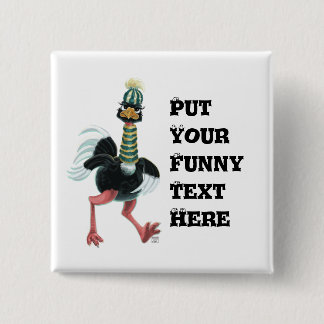 Arctic Ostrich on the Run Button